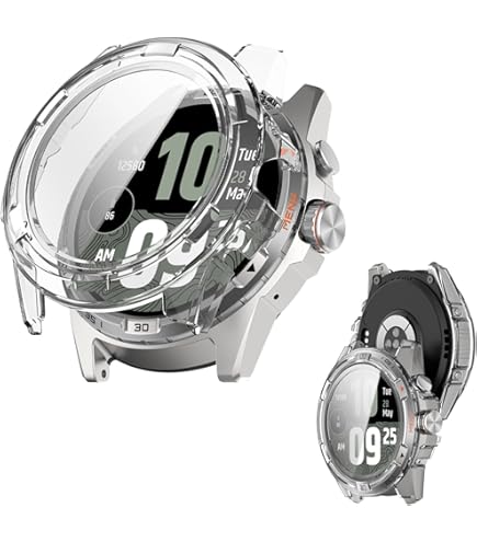 Amazon.co.jp: For Ticwatch Pro 5 Enduro ケース ガラスフィルム 一